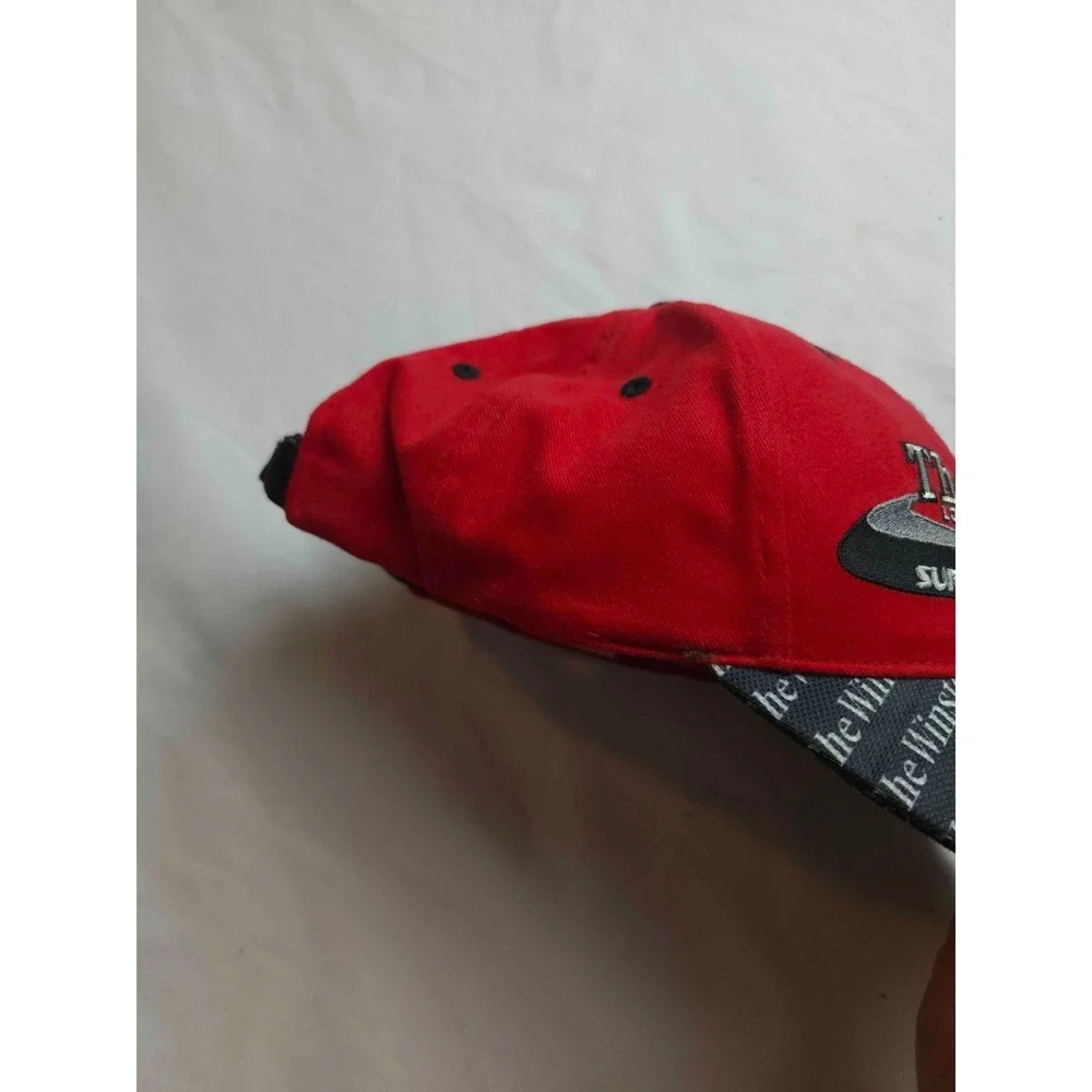 Vtg 2003 Winston Lowes Motor Speedway Baseball Cap OS Red Bulldawg NASCAR Racing